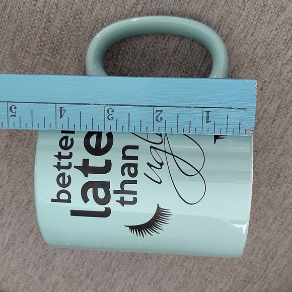 ๐ 2 Piece "Better Late Than Ugly" Gift Set. Mug and Makeup Bag - Picture 6 of 11